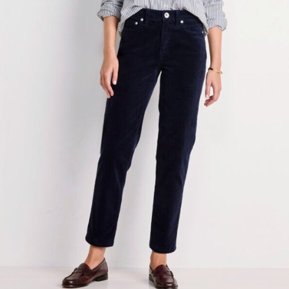 Vineyard Vines Corduroy Pants Navy Blue Women's Straight Leg 30 - Picture 1 of 7